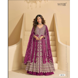 Gulkayra Designer MIRZA – Simar Silk Embroidered Set party wear Gown