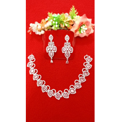 Gold Plated Ad Stone Studded Handcrafted Jewelry Set-11242025-F