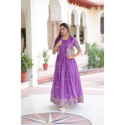 Designer Anarkali Gown with Koti - LFH LW DN 9303