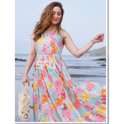 SKU bringing you a beautiful print work in long gown in rayon fabric with beautiful floral patterns -W-003